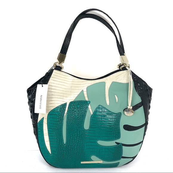 Brahmin Handbags - New Brahmin Green Black shoulder bag